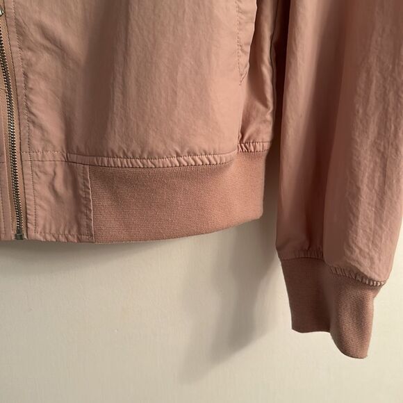 NWOT Zara Basic Blush Pink/Mauve Lightweight Bomber Jacket Size S - Picture 12 of 16